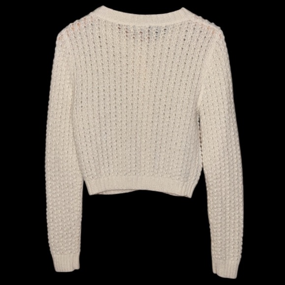 NWOT Aritzia Wilfred Free Fortune Alpaca knit cardigan in cream colour medium - Picture 4 of 7